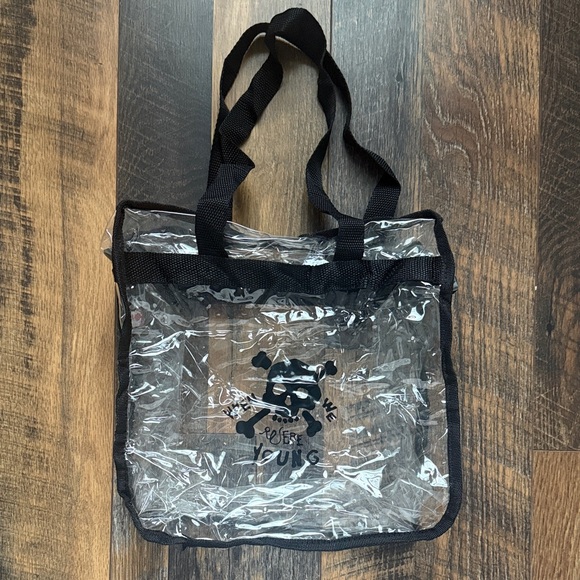 when we were young Accessories - Festival Clear Tote Bag with Black Trim